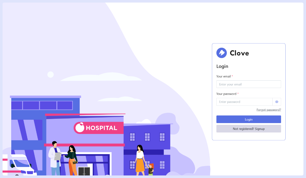 Clove - Dental Care Bootstrap Admin Dashboard