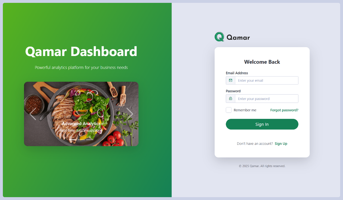 Qamar - Fitness Bootstrap Admin Template